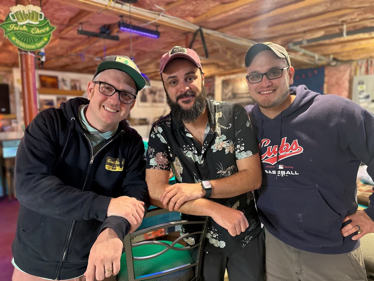 The end of a wonderful evening with Shawn’s Star Wars buddies, Jimmy and Ed