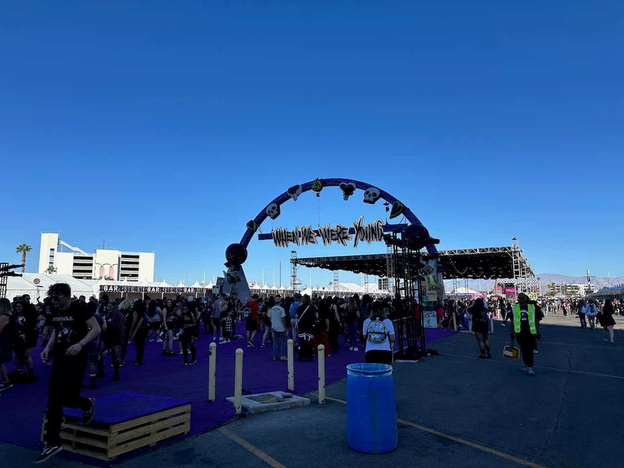 The goal of the Vegas trip: returning to the "When We Were Young" festival