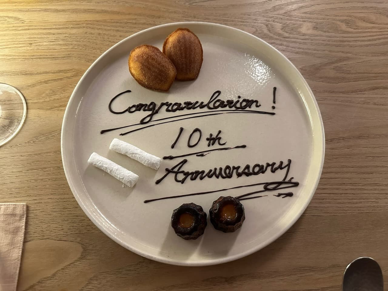 The finale to our 10th anniversary dinner at Azumi Setoda