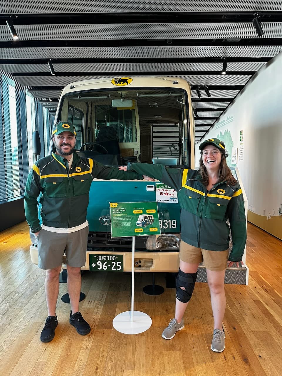 The Yamato Group History Museum has a section where you can dress as a driver and even load the truck!