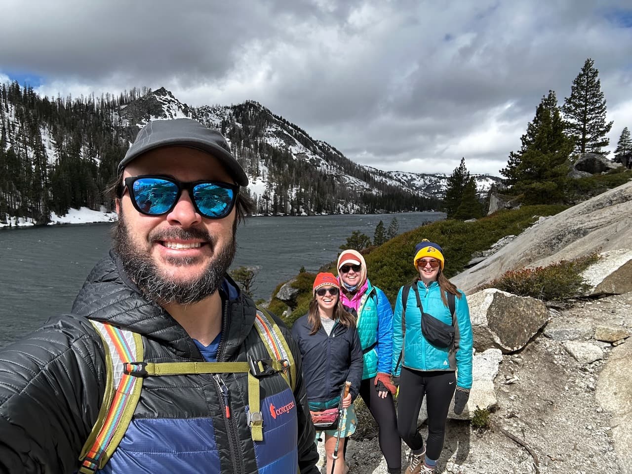 Out on a hike along Echo Lake during Lisa and Abby's visit to Tahoe