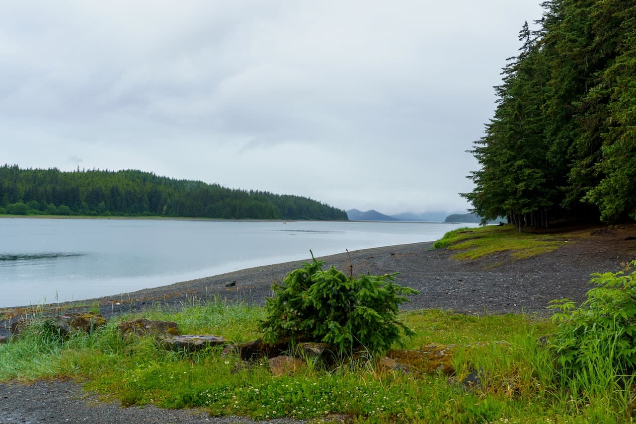 This is what the "end of the road" looks like in Juneau, Alaska